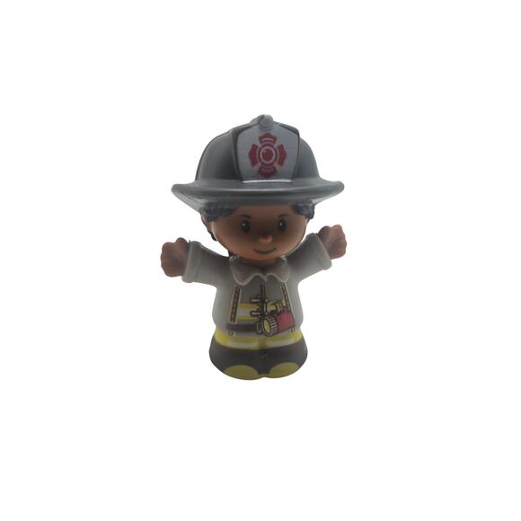 Fisher Price Little People Fire Engine Pair Ladder Trucks w/ 2 Firefighters Set - Picture 2 of 9